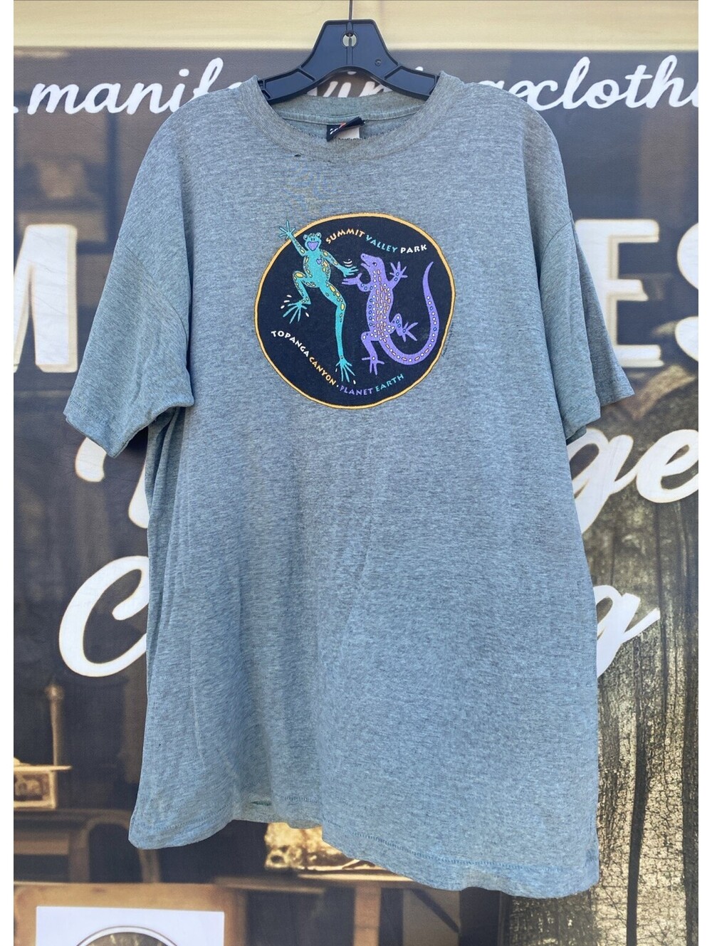 Vtg 1994 Summit Valley Park Topanga Canyon California Signal Sports Frog T Shirt